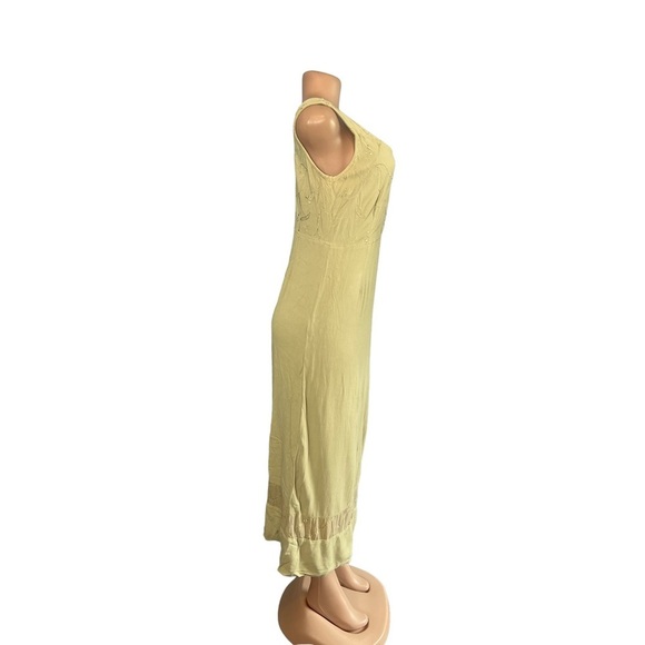 Johnny Was Vintage Sage Green Boho Midi Dress - Picture 3 of 14